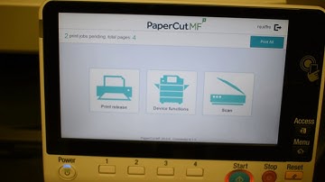 PaperCut: Releasing print jobs