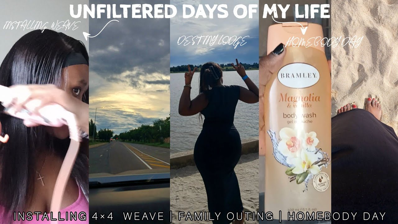Unfiltered days of my life | installing hair | family outing | homebody day | South African youtuber