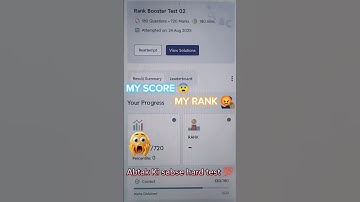 (MY SCORE😡) Hardest test ever😨 Yakeen 2.0#neet2026 #rankbooster #shorts @VickyNeetPrep