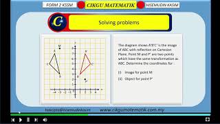 ISOMETRIC TRANSFORMATIONS : REFLECTIONS