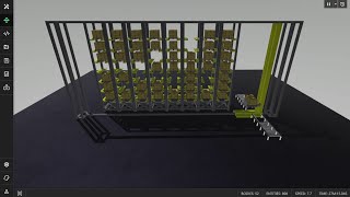 ASRS Warehouse Automation Simulation (Automated Storage and Retrieval System)