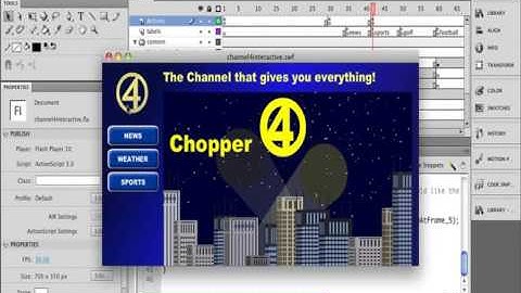 58. Adobe Flash - Setting Button Behaviors