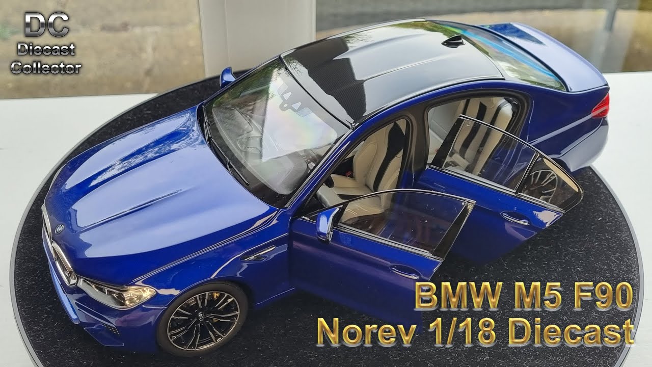 BMW M5 F90 Scale Model 1/18 Marina Bay Blue Pre-LCI