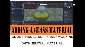 How to add a glass material to a 3d Scene in Godot Engine