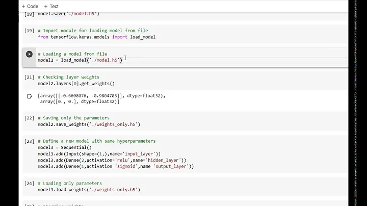 Model Summary | Plotting Model | Getting Layers With Weights | Saving Models | Loading Weight