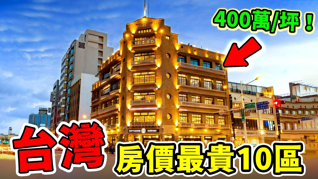 台灣房價最貴10區曝光！台北包辦4席，新北拿3區，第一名單價破百萬已成日常？貴到不是努力能解決！