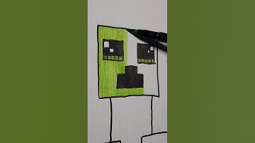 Creeper Drawing #minecraft #artist #sketch #draw #drawingtutorial