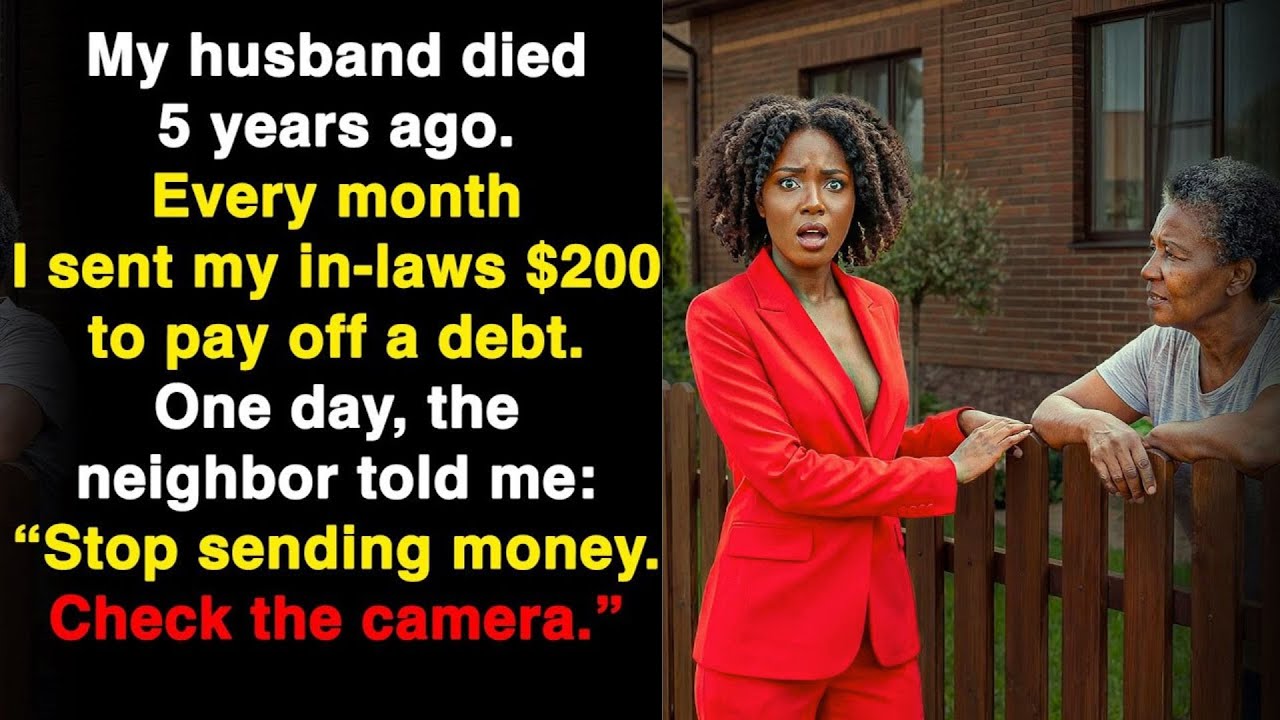 My husband died years ago. Every month I sent his mom $200. BUT Then