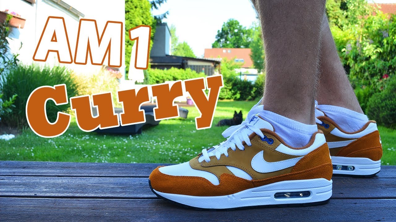 air max 1 curry on feet