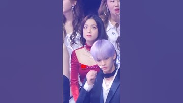 Kim Taehyung and Kim jisoo cute reaction 181201 mma 2018 na na na na slowed + reverb j star #vsoo