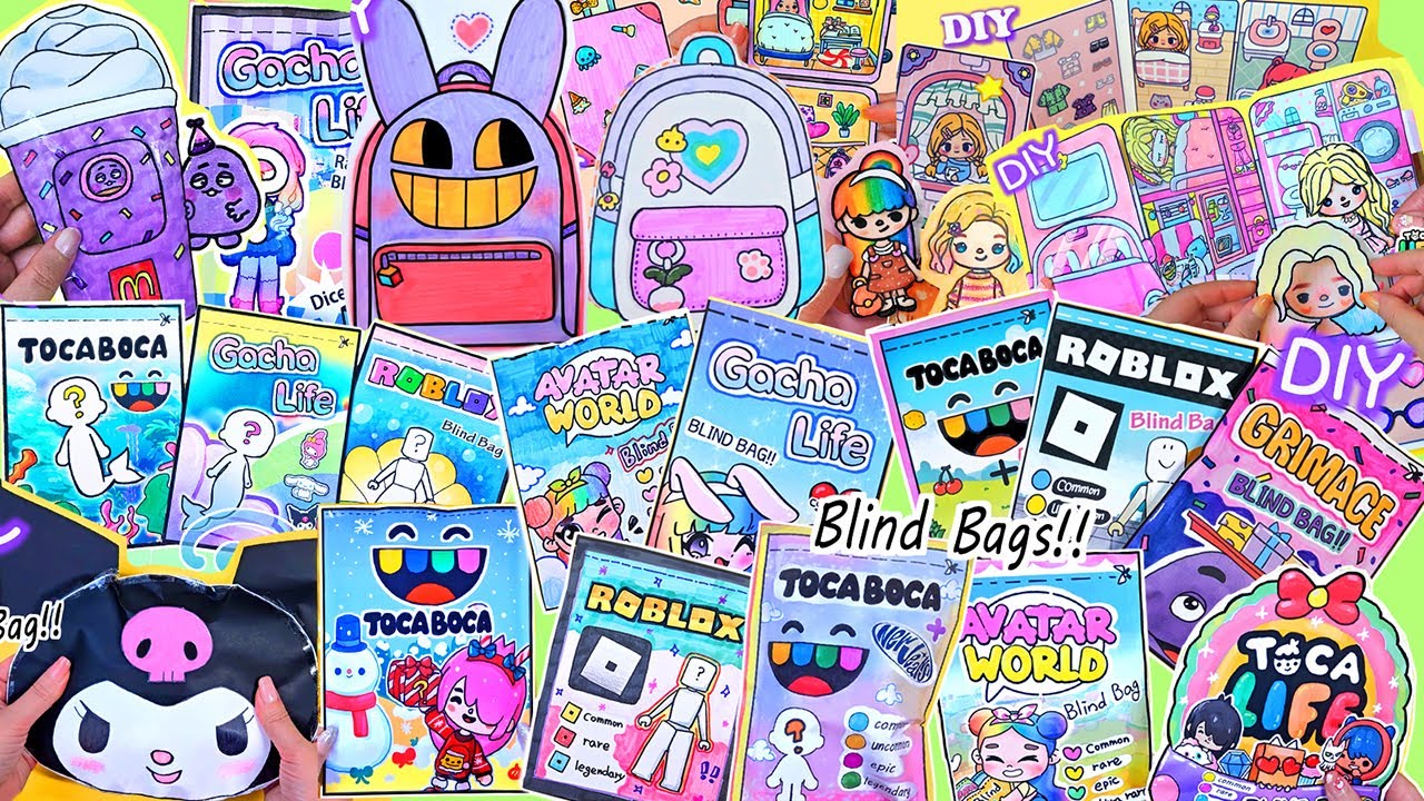 2023 My Paper DIY Collection #compilation #paperdiy #asmr #blindbag #tocaboca #roblox