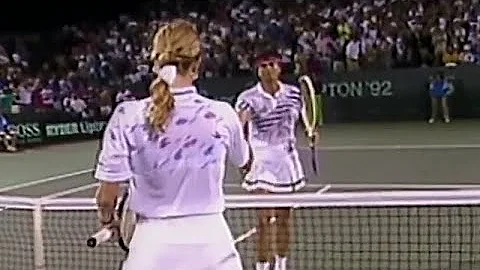 Steffi Graf vs Gabriela Sabatini 1992 Miami SF Hig...