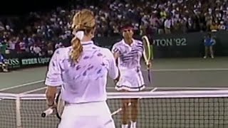 Steffi Graf vs Gabriela Sabatini 1992 Miami SF Highlights