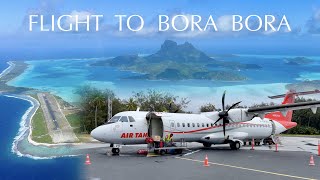 Air Tahiti flight to Bora Bora | ATR 72 trip report (stunning views!)