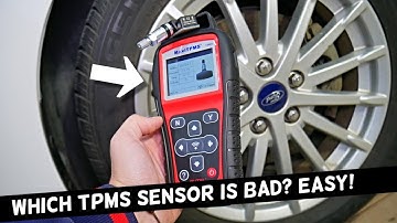 HOW TO KNOW WHICH TPMS TIRE PRESSURE SENSOR IS BAD FORD FOCUS FIESTA ESCAPE EDGE F150 FUSION TRANSIT