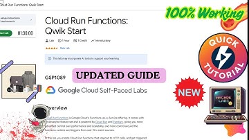 Cloud Run Functions: Qwik Start | Working Complete Guide Renewed| #GSP1089 #qwiklabs #arcade