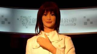 Actroid DER3 in Guangzhou Ms.Moo Hoo（木戸小姐） CloseUp