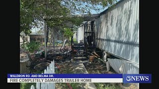 Flour Bluff trailer home destroyed by fire, cause unknown