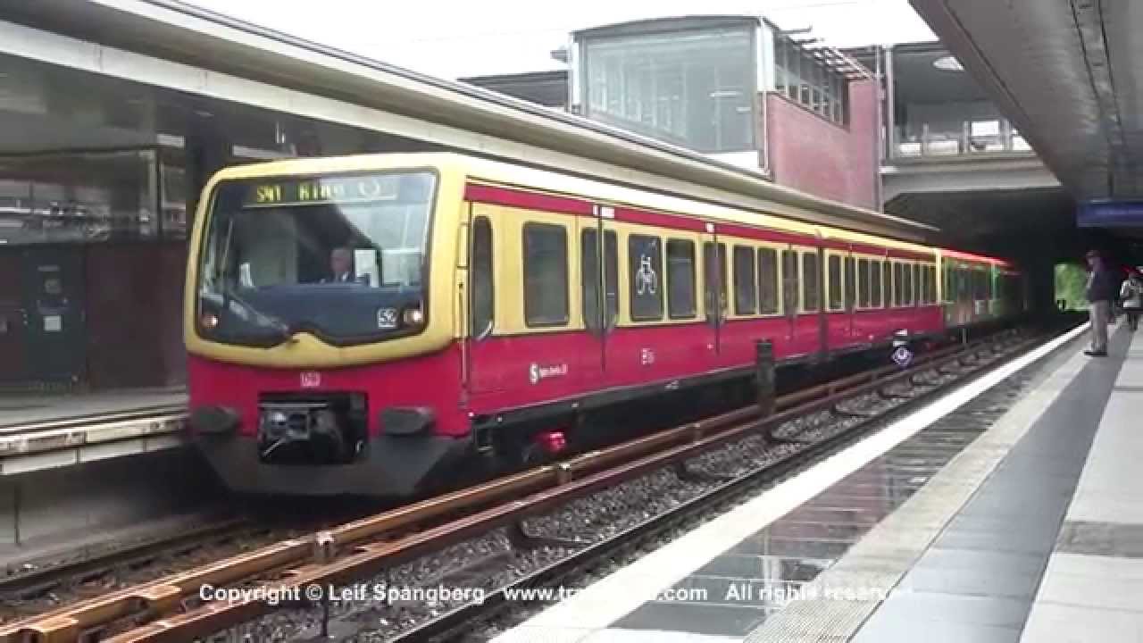 S-Bahn Berlin trains at Berlin-Gesundbrunnen, Berlin, Germany