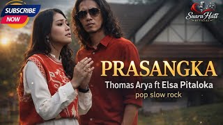 Prasangka - Thomas Arya ft Elsa Pitaloka | Lagu Melayu Slow Rock Paling Sedih cover IA video lirik 💔