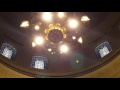 Missouri Capitol Chandelier raised 12-15-2015
