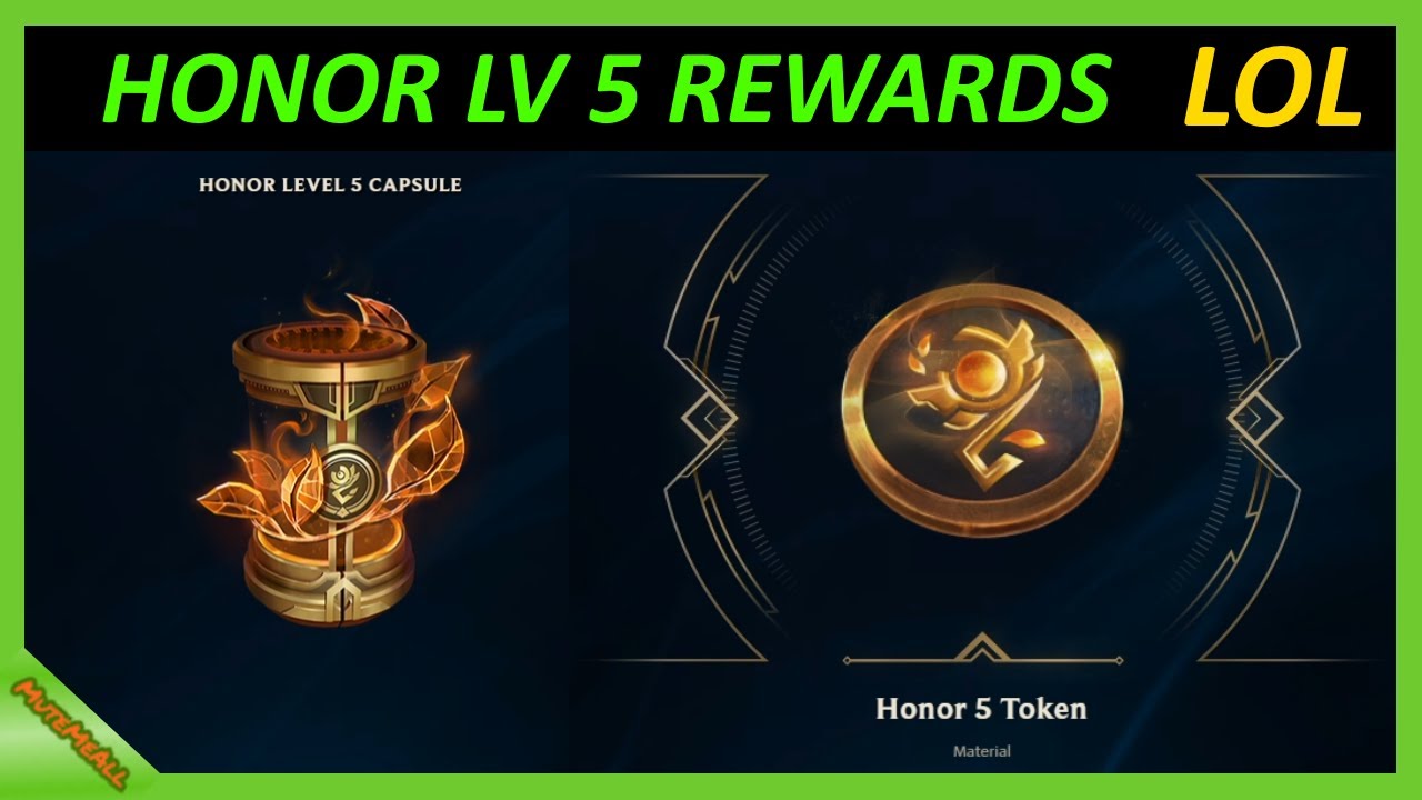 LoL Honor level 5 rewards YouTube