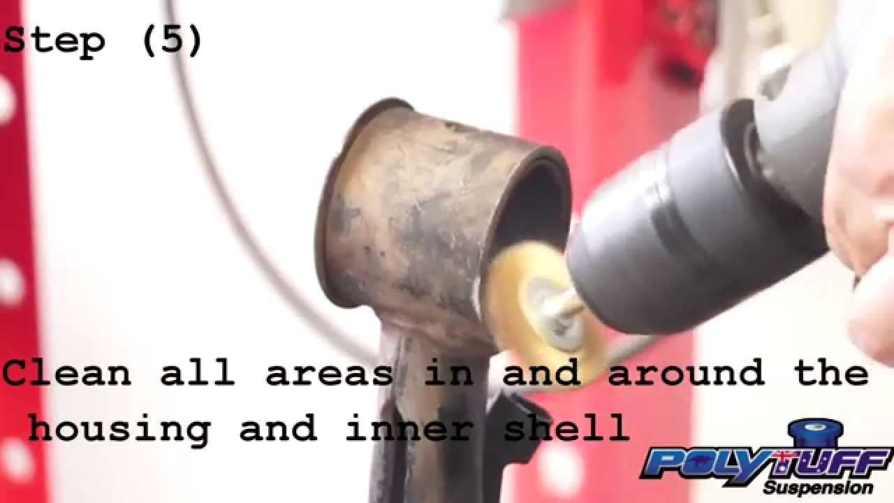 DIY How To Remove Rubber Suspension Bushing - YouTube