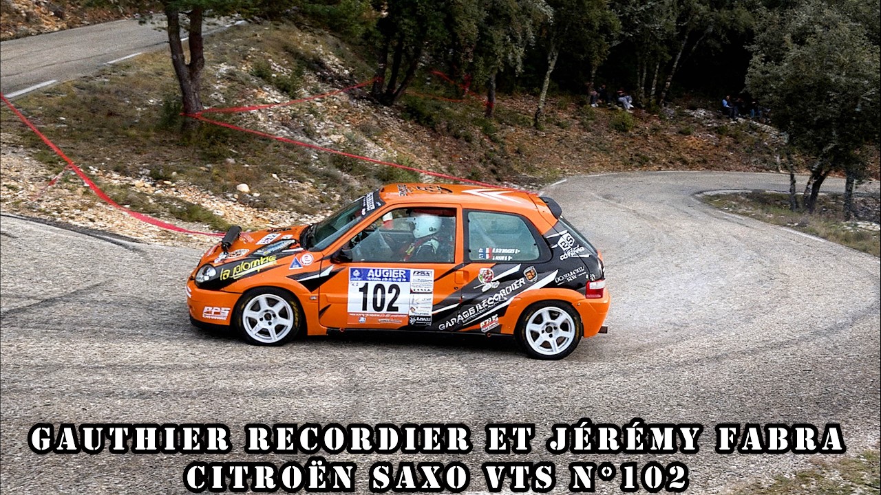 Rallye de Vaison la Romaine 2026 - Citroën Saxo VTS N°102 - Gauthier RECORDIER et Jérémy FABRA