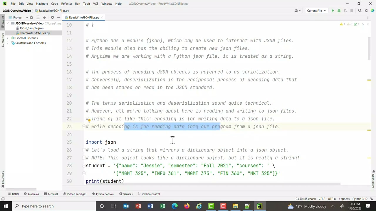 Json Python Example