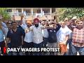 PHE Daily Wagers Protest for Regularisation