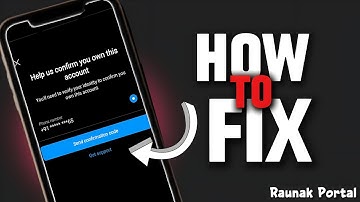 Help us confirm you own this account instagram problem || #youtube #instagramrecovery #raunakportal 