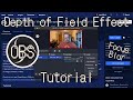 Depth of field effect with obs background removal tutorial