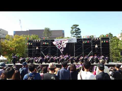 香川大学よさこい連”風華”　YOSAKOI高松祭り2018中央公園メイン2日目
