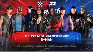 8-Man Elimination Match BUT ONLY THE UNDERTAKER!! | #6 | WWE 2K22 | 4K