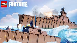 Building a Warship in LEGO Fortnite!