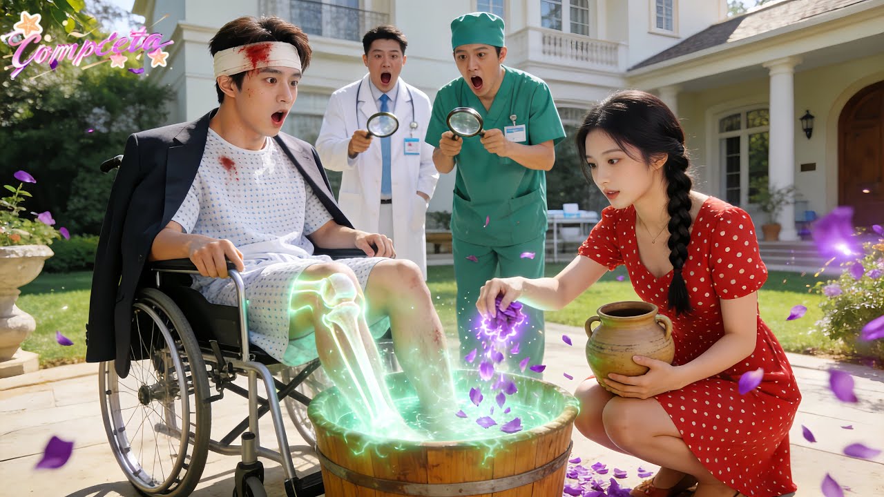 100 Médicos Ordenam Amputar Perna Do CEO! Garota Pobre O Banha Com Tônico Mágico & Ele Volta A Andar