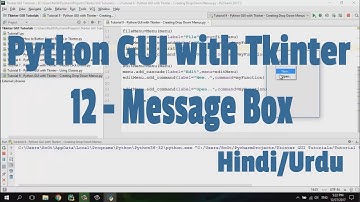 Python GUI with Tkinter - 12 - Messagebox in Hindi/Urdu