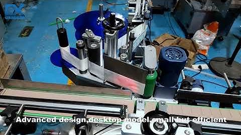 Small Desktop Automatic Sticker Labeling Machine Labeler for Round Bottle Can Jar Container
