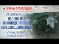 Прямая трансляция. Неделя 15-я по Пятидесятнице 20.9.20 г.