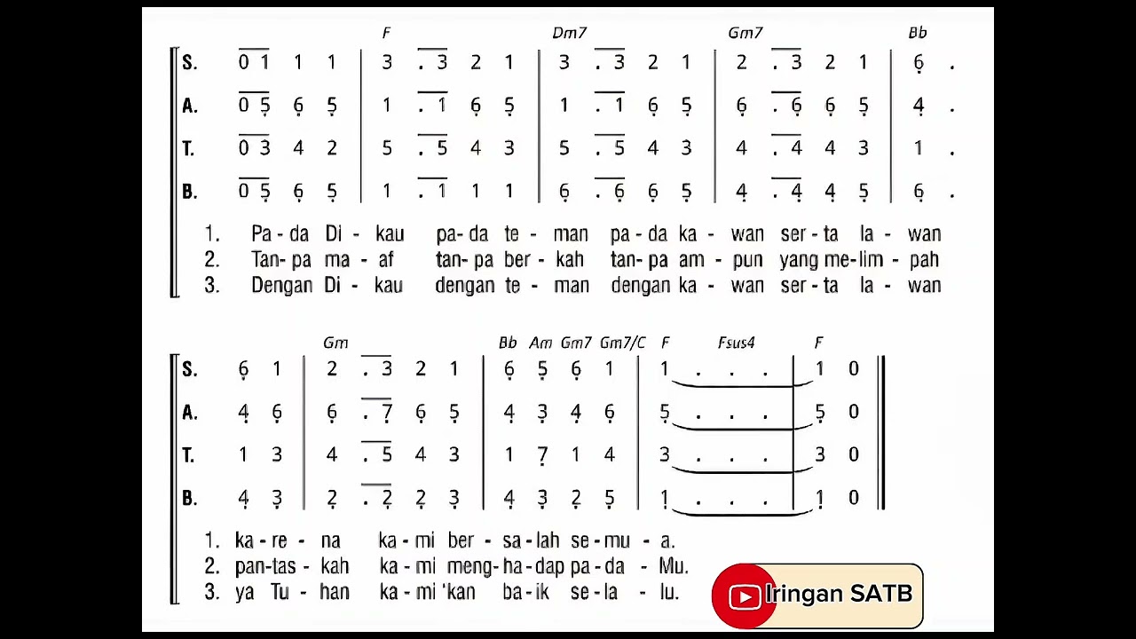 TENOR - YA TUHAN KAMI DATANG - MB 366 - LAGU PRAPASKAH
