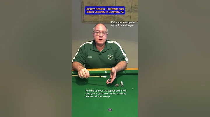 Make your cue tip last up to 3 times longer.  Watch this video.  Enjoy.  #shorts