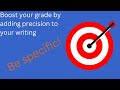 Precision in Writing Quiz