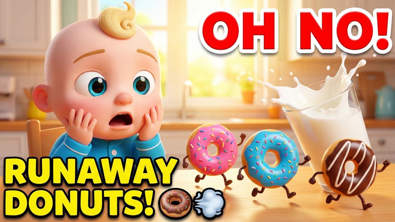 Oh No! Runaway Donuts! 🍩🏃‍♂️ + Magic Ice Cream Truck Song 🍦 | Funny Food Songs