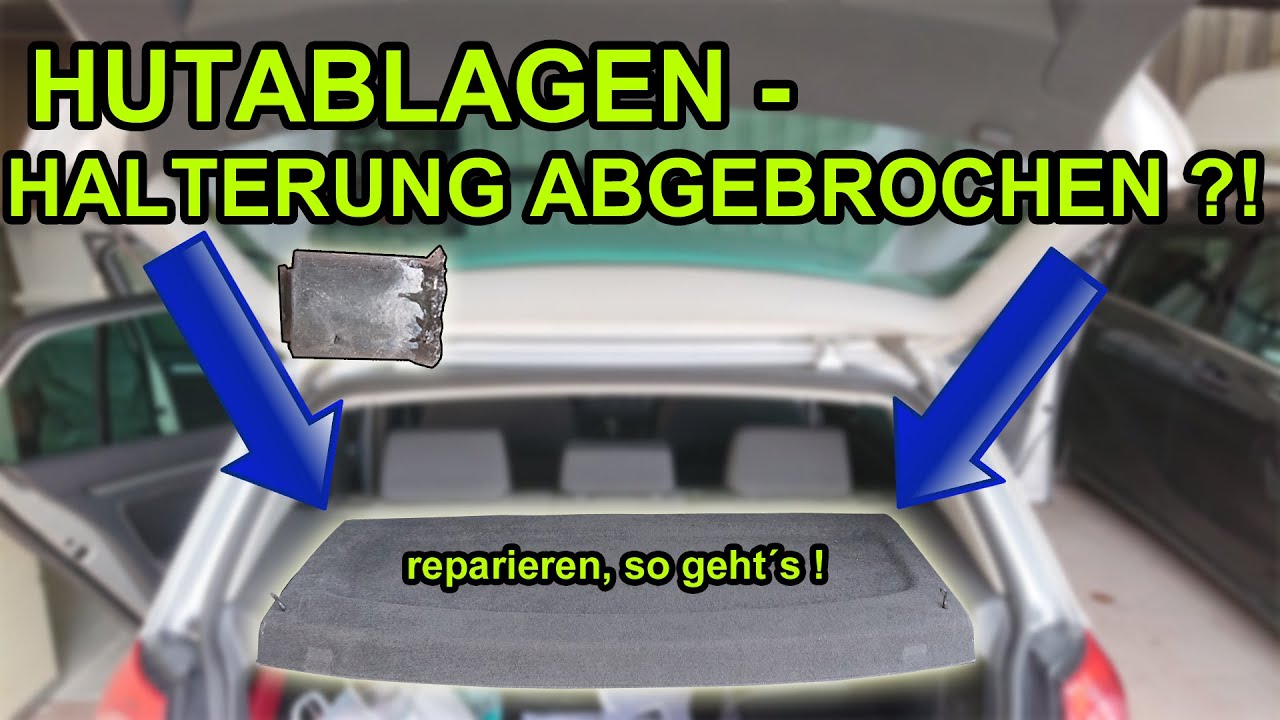 Original Audi Halter Haken Befestigung Hutablage Halteband Kofferraum