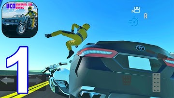 Universal Car Driving - Gameplay Walkthrough Part 1 Open World & Bike Crashes (Android,iOS) #1