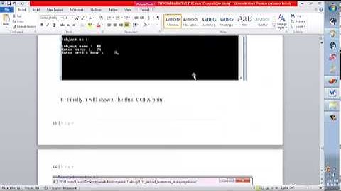 Mini project CGPA calculator