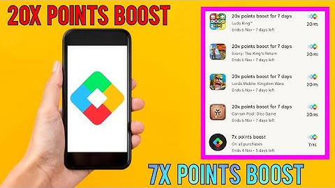 20X Points Boost For 7 Days | 7X Points Boost For 5 Days | Google Play Points