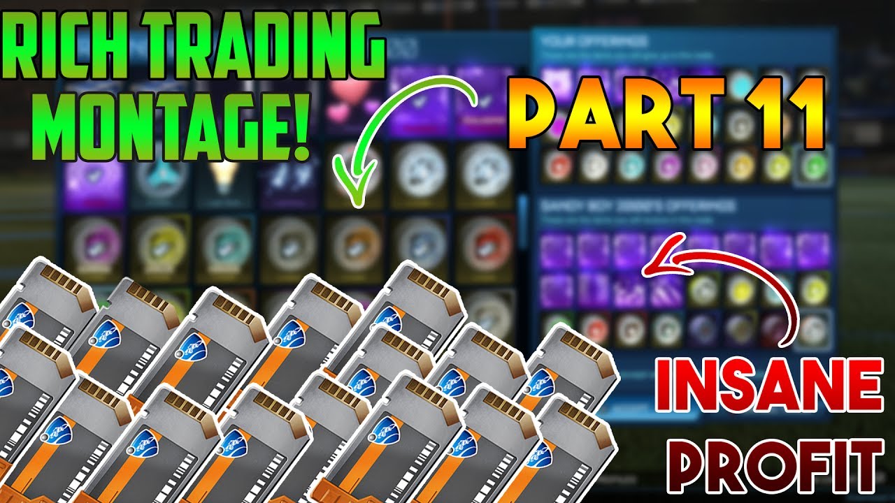 ROCKET LEAGUE RICH TRADING MONTAGE SO MUCH PROFIT - Xbox One