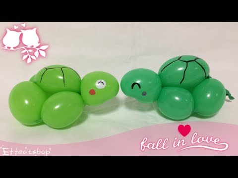 バルーンアート カメの作り方 Balloon Twisting Turtle Balloon Youtube