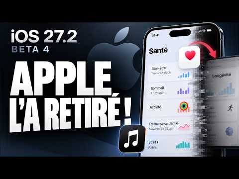 Apple a SUPPRIMÉ des fonctions dans iOS 27.2 Bêta 4 : faut-il l’installer ?